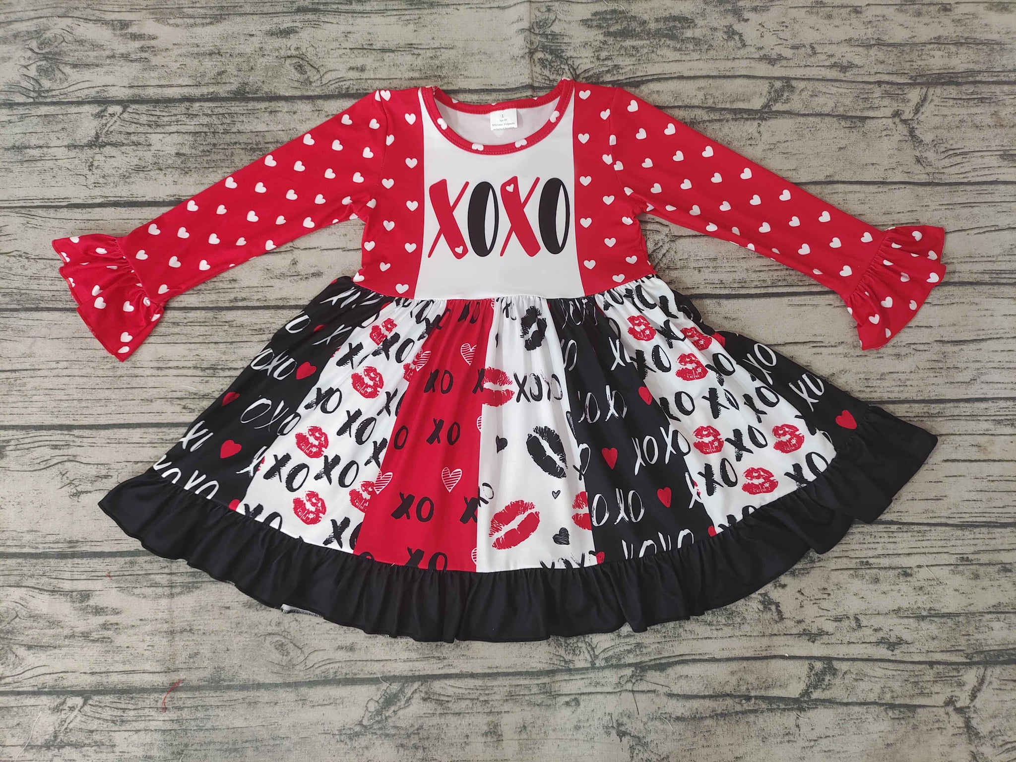GLD0174 Baby Girls Long Sleeve Dress
