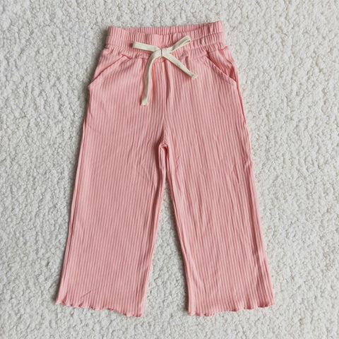 E14-15 Cotton Pink Long Pocket pants