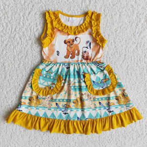 E13-5 Baby Girls Sleeveless Ruffles Dress