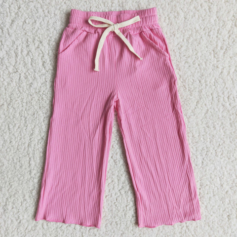 E14-14 Cotton Pink Long Pocket pants