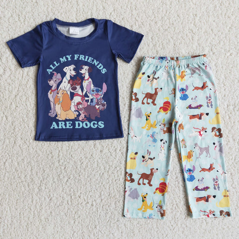 E11-12 Baby Boys Short Sleeve and Long Pants Sets