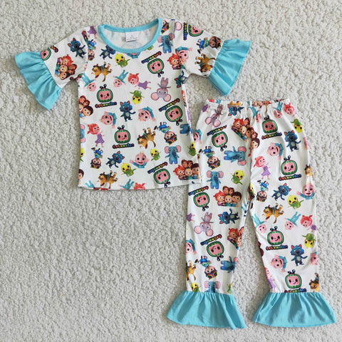 Baby Girls Short Sleeve Pajamas Sets Sleepwear