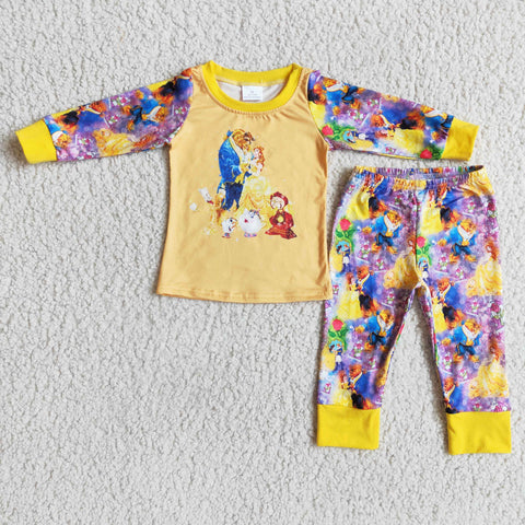Baby Girls Long Sleeve Pajamas Sets Sleepwear