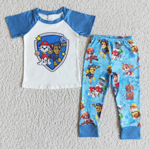 Children Short Sleeve Pajamas Sets Sleepwear