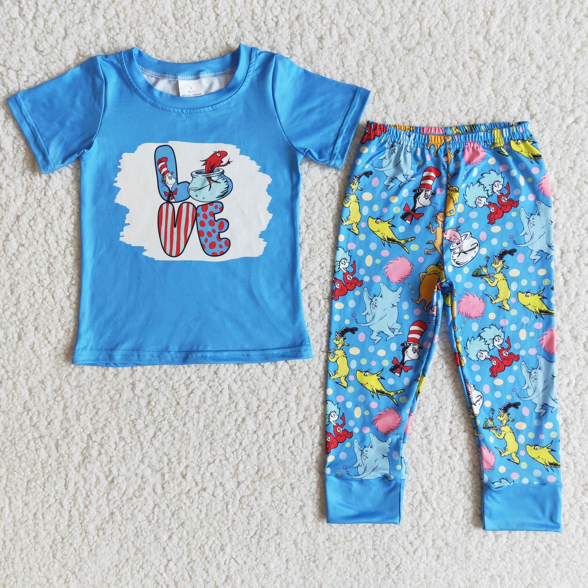 E6-28 Baby Boys Short Sleeve and Long Pants