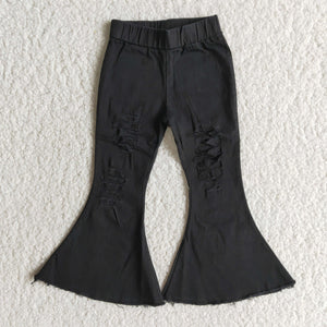 C8-2 Black Jeans Pants Bell Bottoms