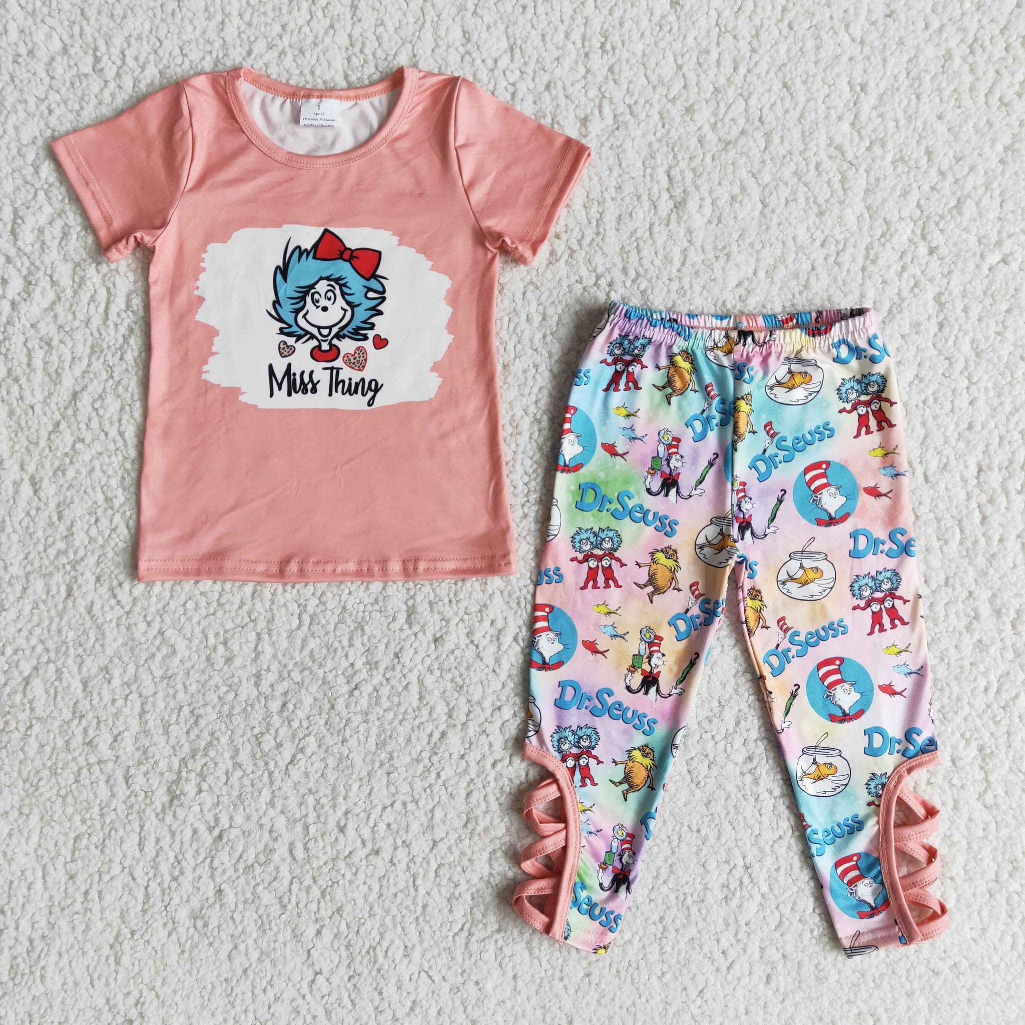 E7-16 Baby Girls Short Sleeve and Long Pants