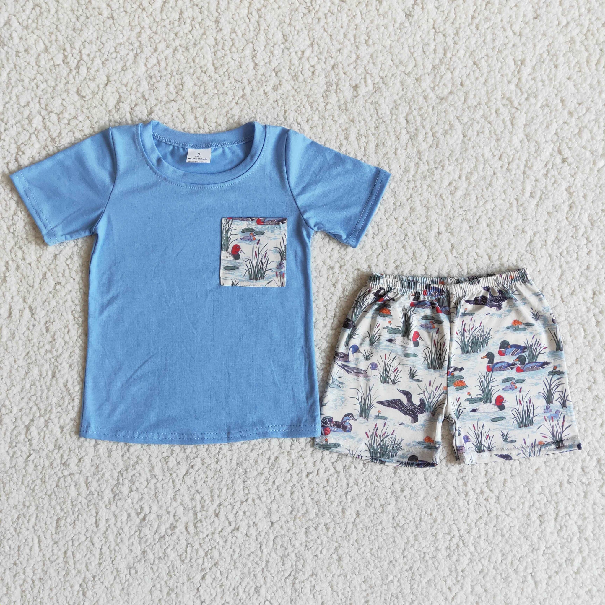 Baby Boys Duck Summer Shorts Sets