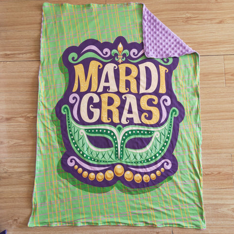 6 C7-35 Mardi Gras Blanket