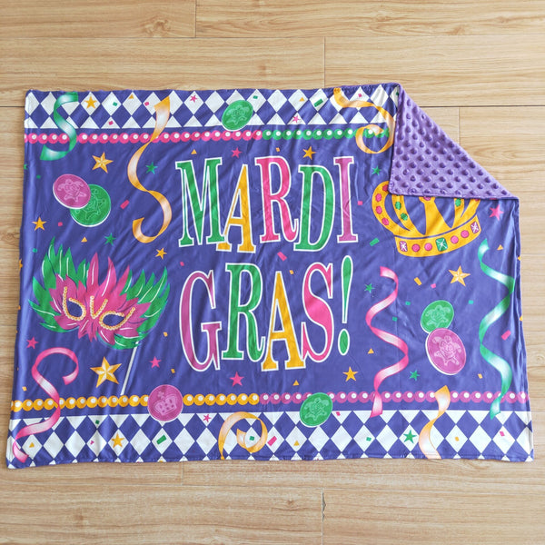 6 B6-19 Mardi Gras Blanket