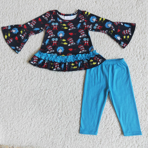 6 A10-16 Baby Girls Long Sleeve and Long Pants
