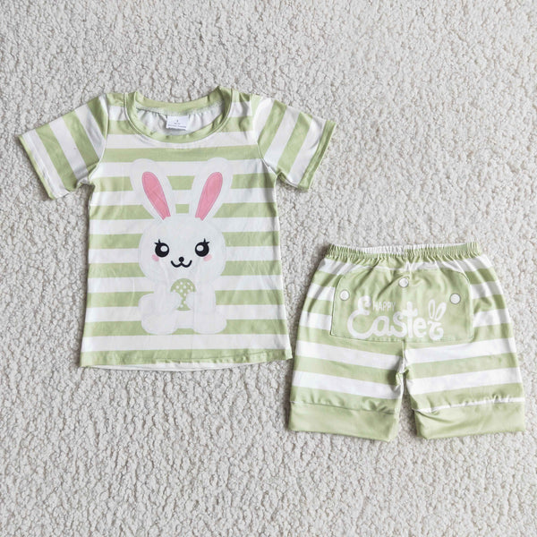 E5-12 Easter Bunny Shorts Sets Summer Pajamas