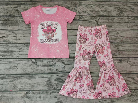 GSPO0364 Baby Girls Short Sleeve and Long Pants Set