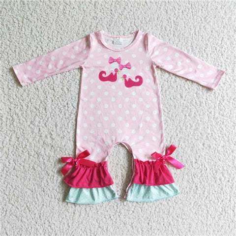 6 A30-16-2 Pink Polka Dot Shoe romber