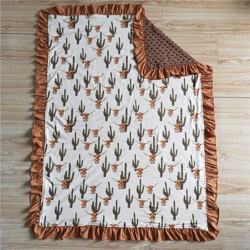 6 B13-26 Cactus Bull Baby Blanket