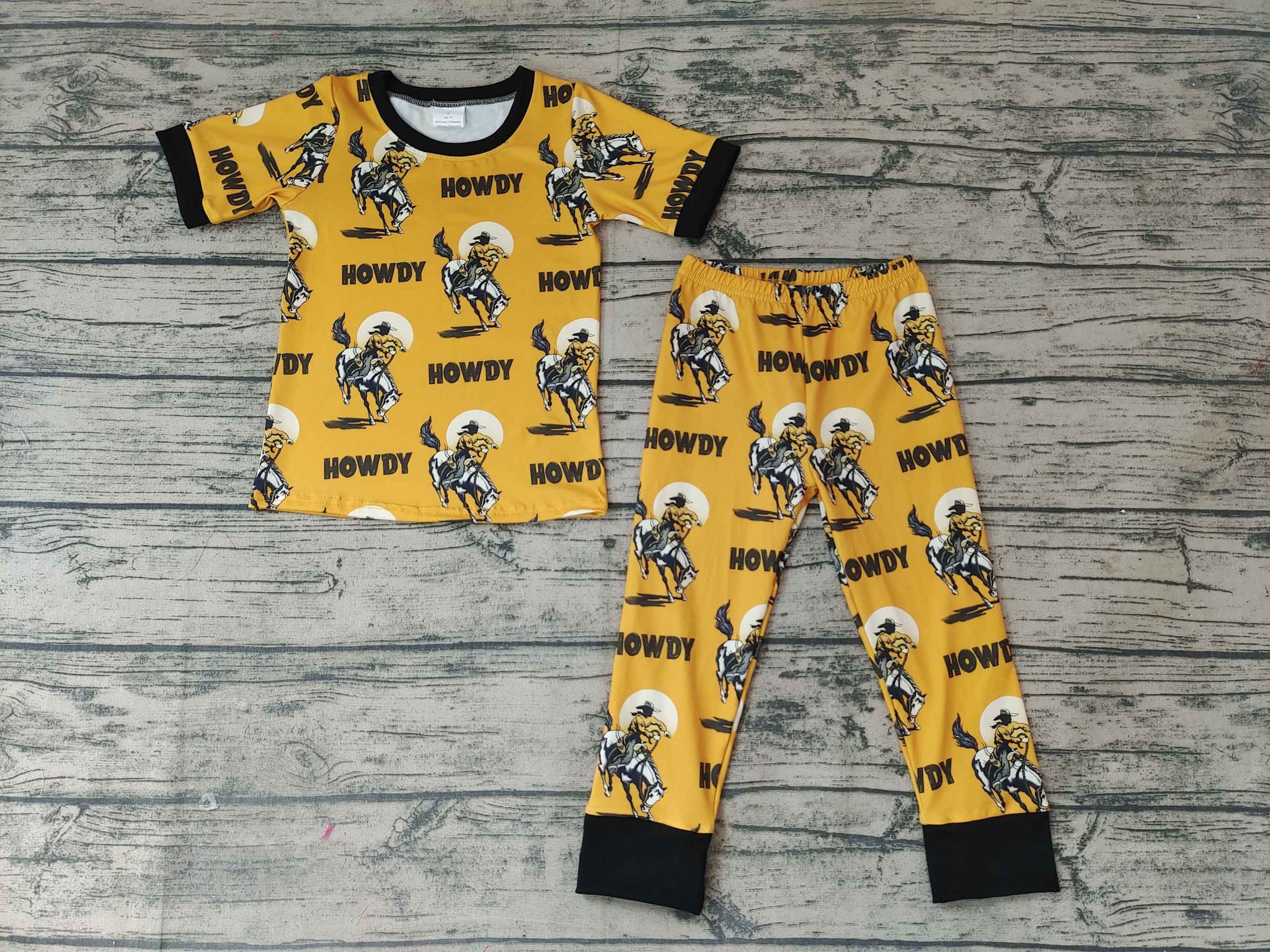 BSPO0053 Baby Boys Short Sleeve and Long Pants Sets