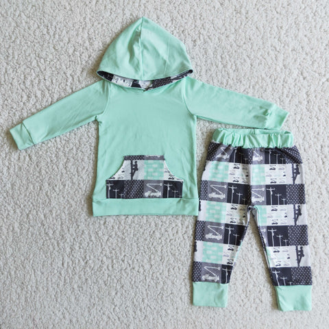 Boys Wireman Hoodies Long Sleeve and Long Pants Sets