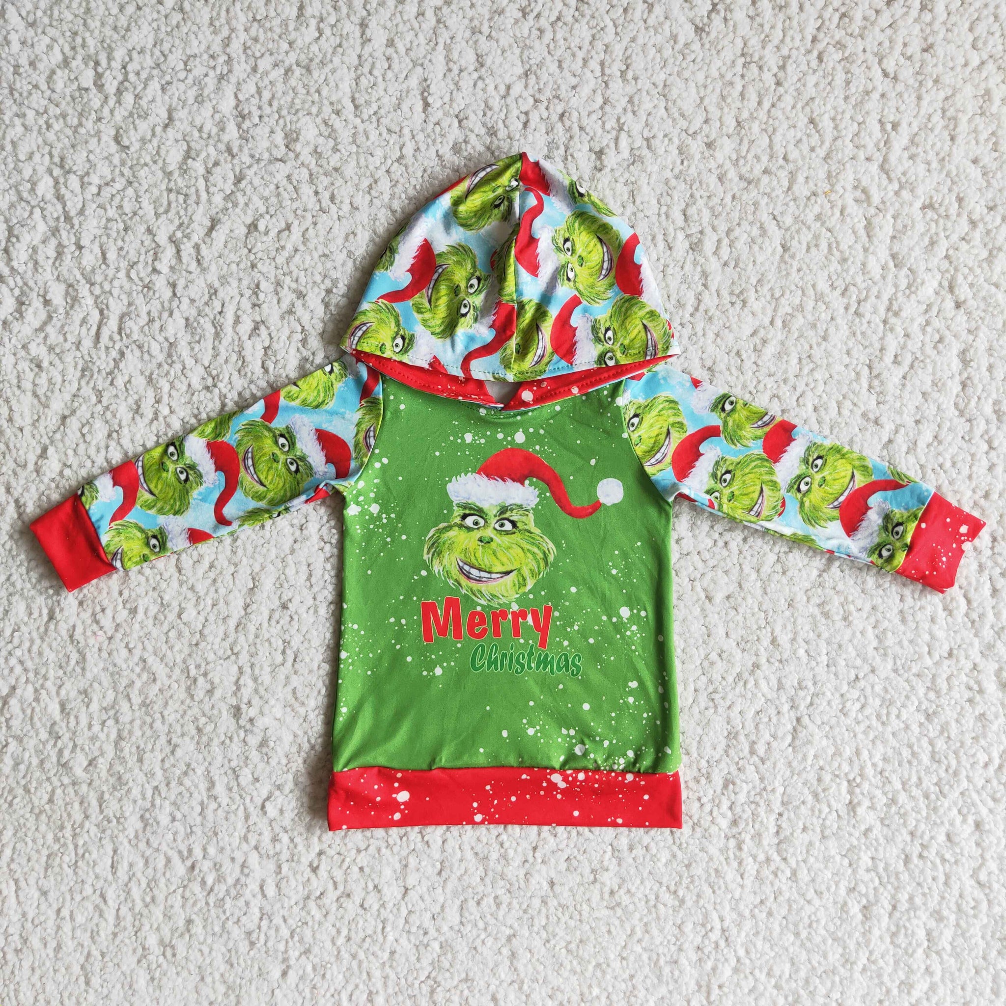 Christmas Baby Children Pink Hoodies Long Sleeve