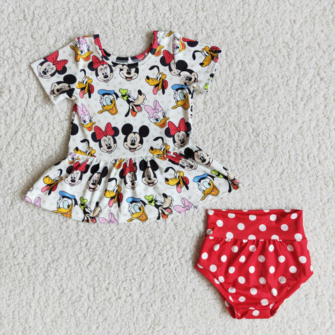 B5-10 Newborn Infant Baby Girls Bummies Sets