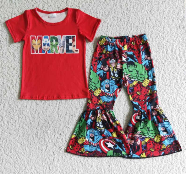 GSPO0159 kids girl marvel suit