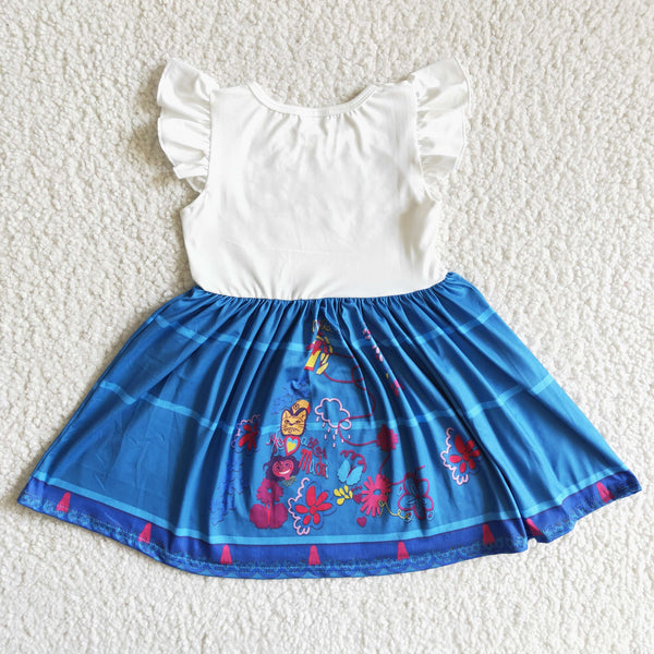 C4-30 Baby Girls Pearl Sleeve Dress