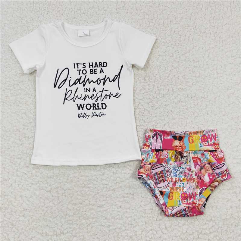 GBO0081   girls' short sleeve briefs set