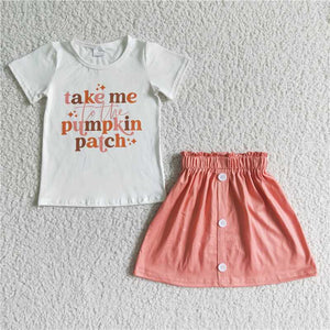 GSD0109   take me white short sleeve button down skirt suit