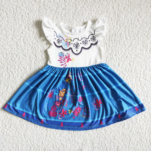 C4-30 Baby Girls Pearl Sleeve Dress