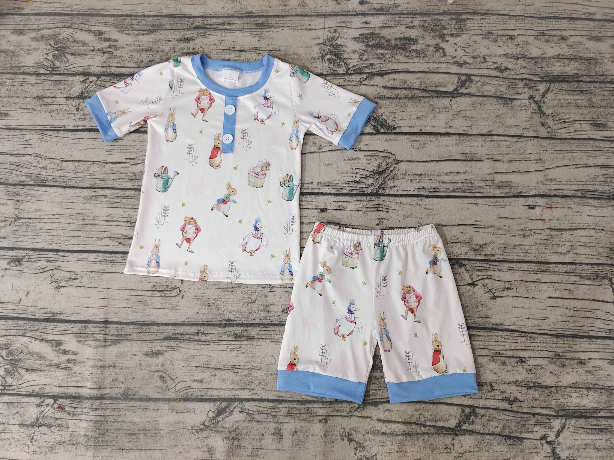 GSSO0123 Baby Boys Blue Summer Shorts Sets
