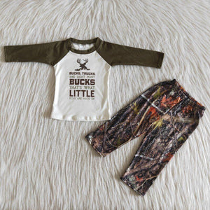 Camouflage Suit Baby Boys Long Sleeve Sets Hunting Outdoors Camping Outfits