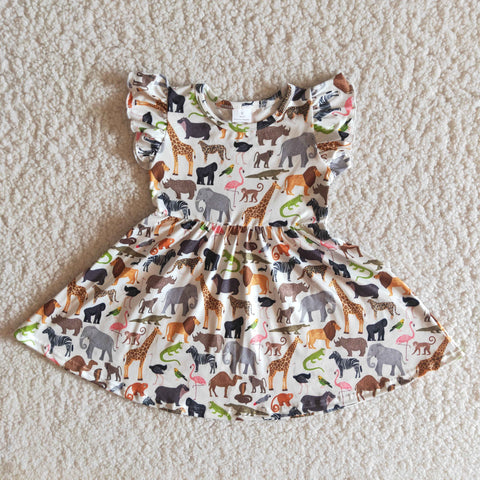 B11-10 Baby Girls Pearl Sleeve Dress