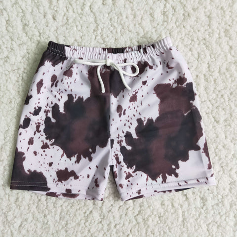 C13-12 Cow Printed Boys Summer Trunks