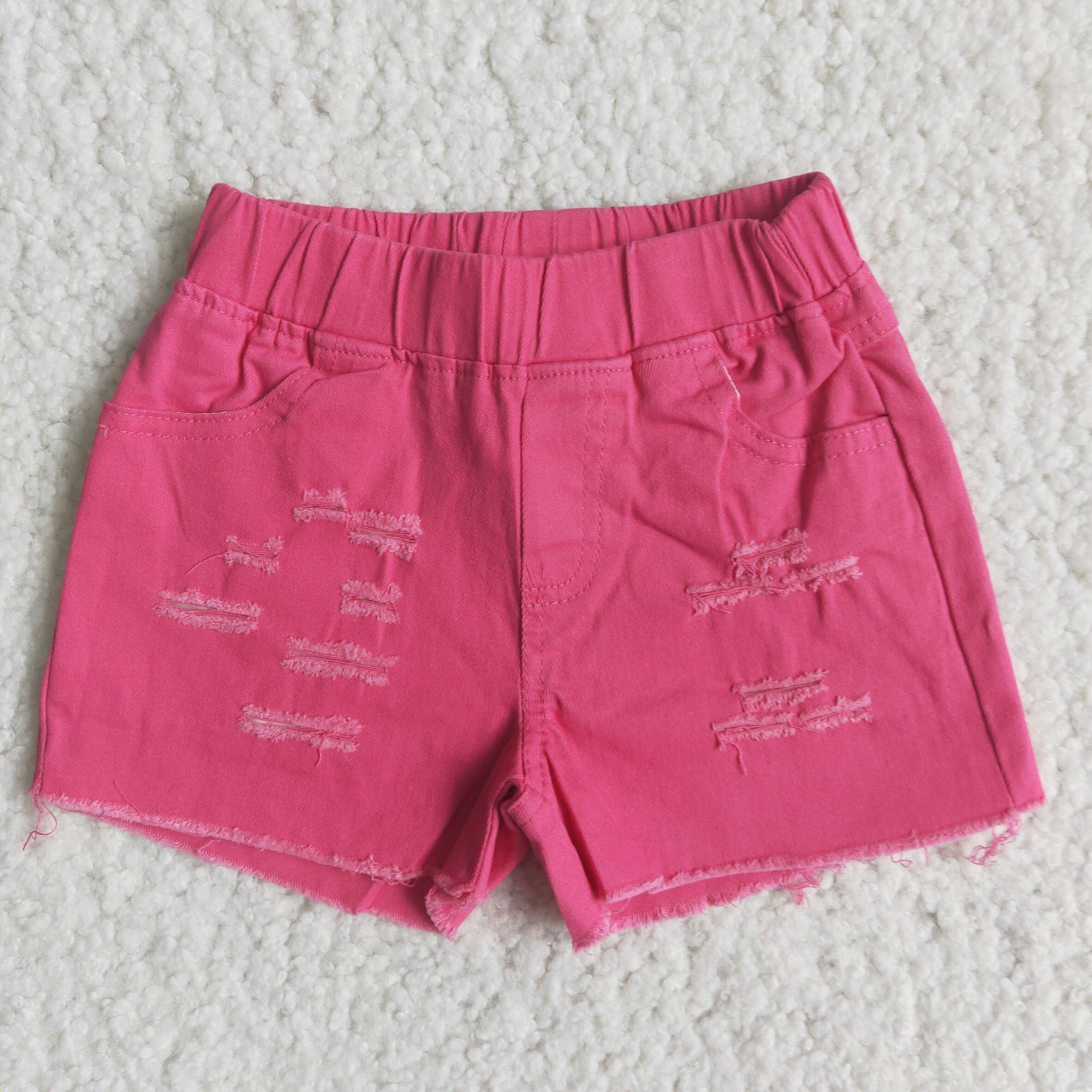 D13-5 Pink Jeans Shorts Pants