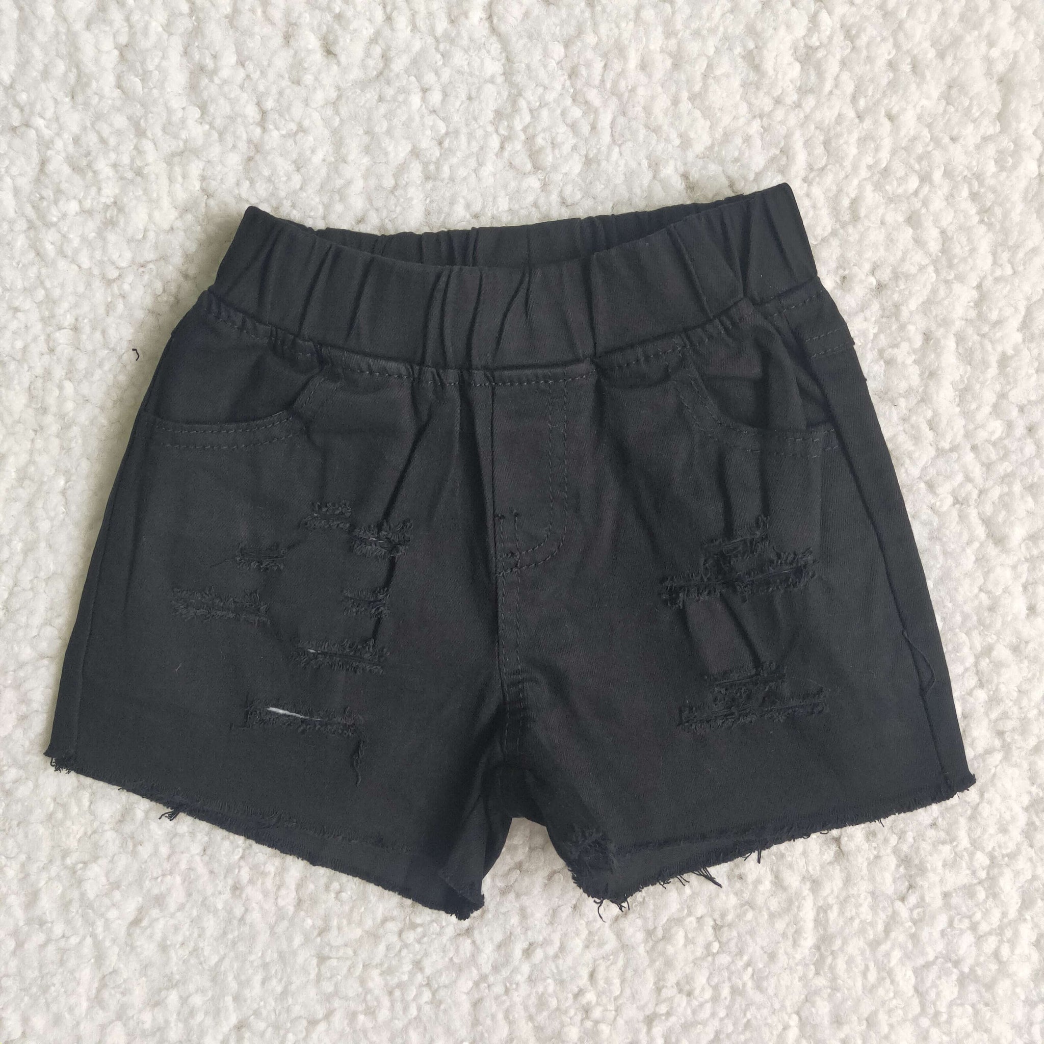D13-3 Black Jeans Shorts Pants