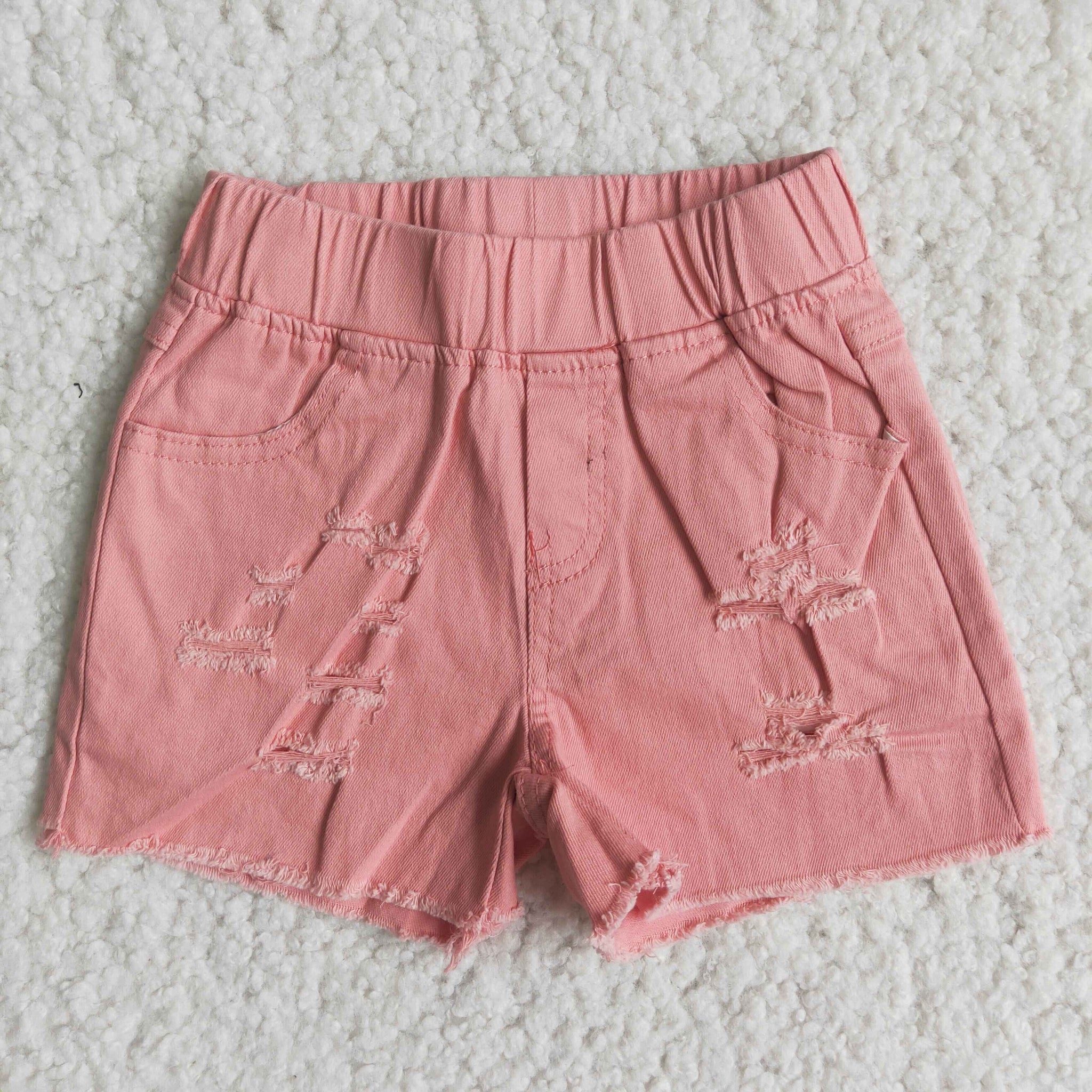 D13-13 Pink Jeans Shorts Pants