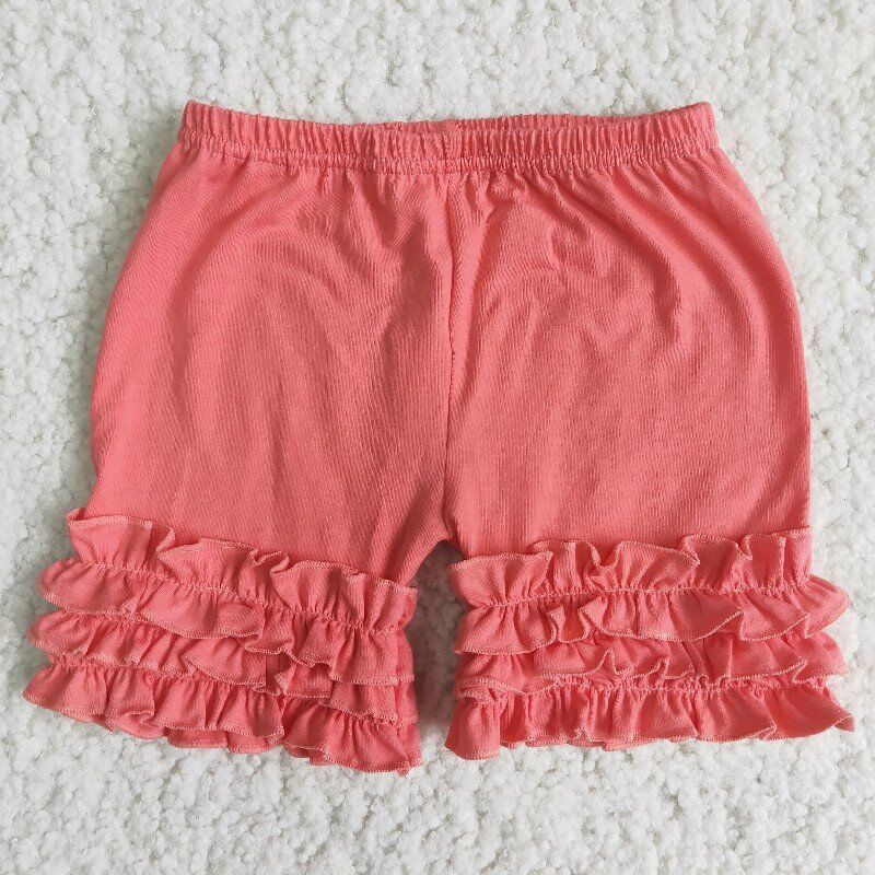 A16-4 Pink Ruffles Shorts Pants