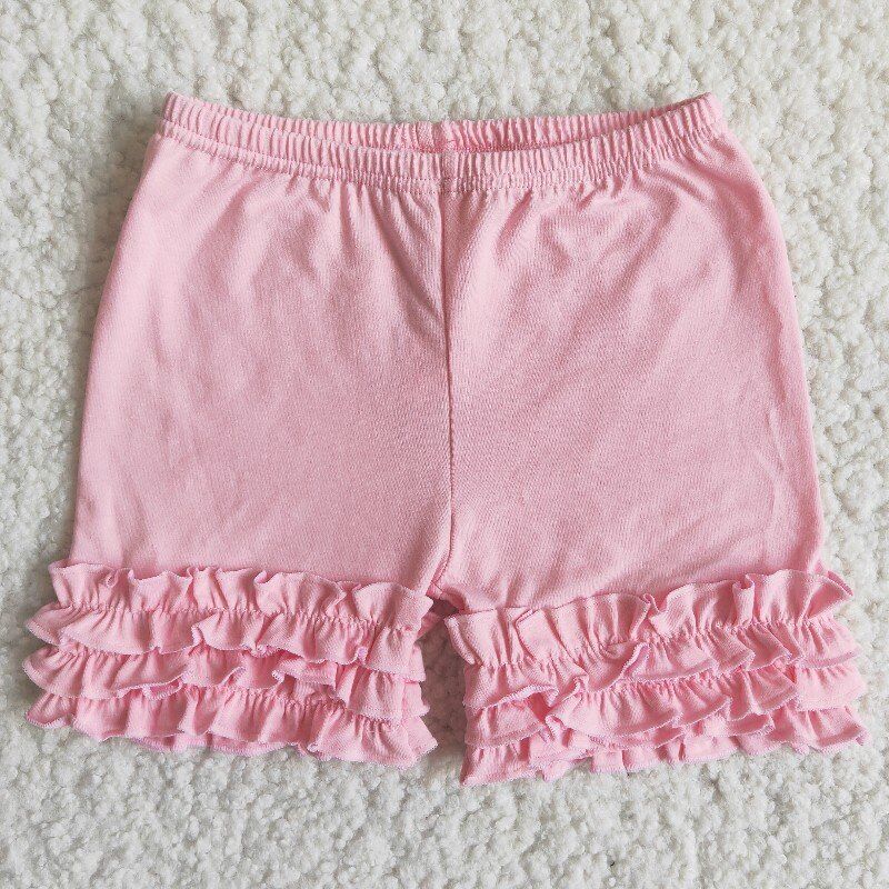 C13-15 Pink Ruffles Shorts Pants