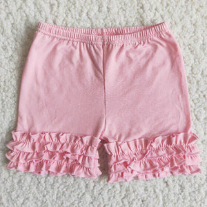 C13-15 Pink Ruffles Shorts Pants