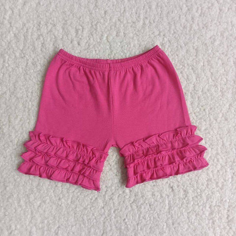 A14-14 Pink Ruffles Shorts Pants