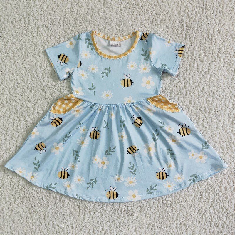 GSD0021 Summer bee girls dress