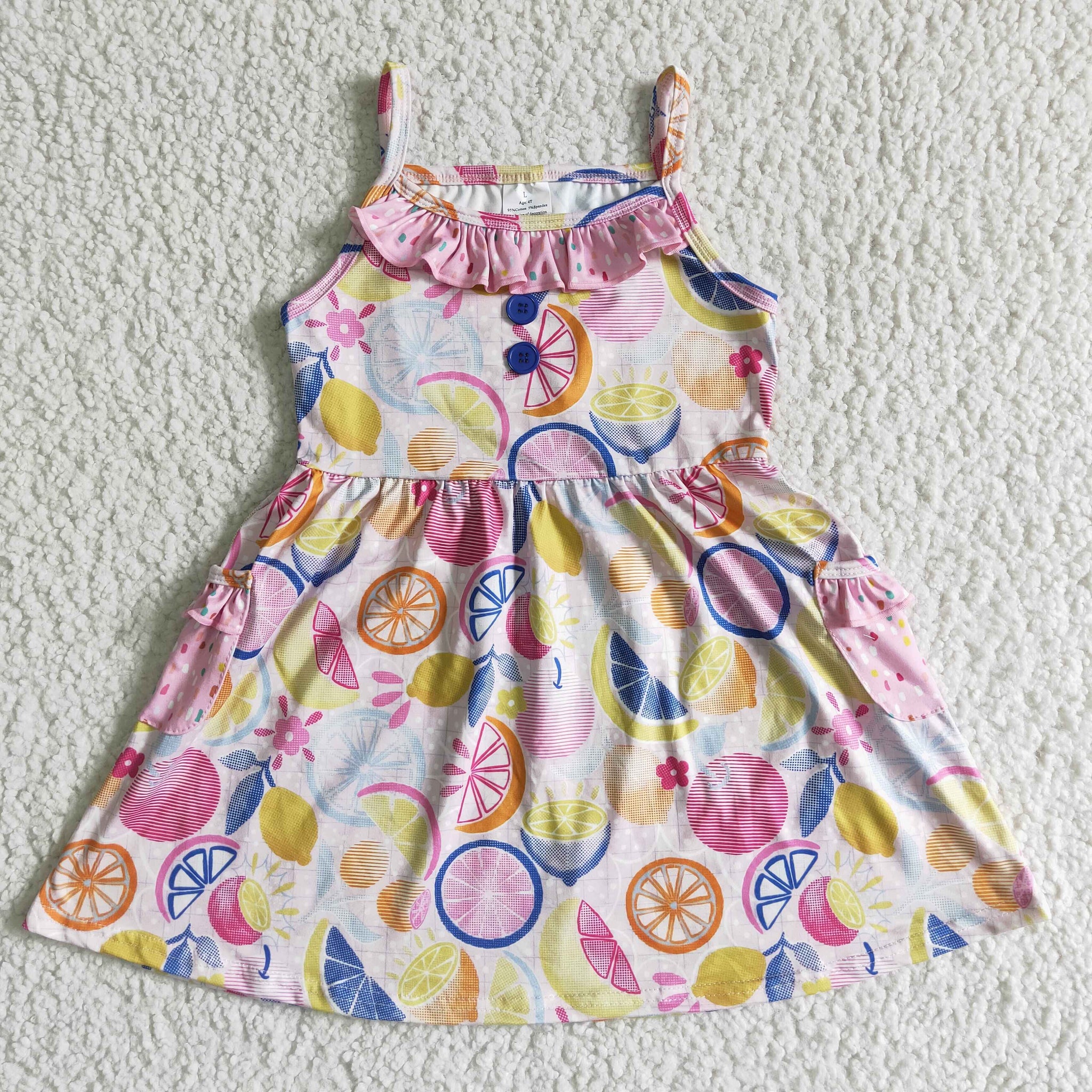 GSD0026 fruit summer baby girls  dress