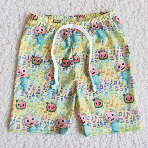 E1-1 Baby Boys Summer music boy Swimwear shorts