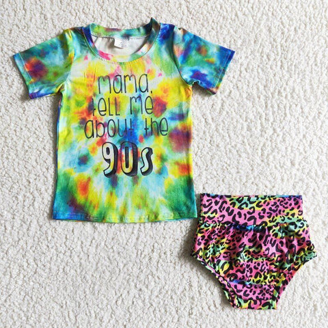 Mama Newborn Infant Baby Girls Bummies Sets