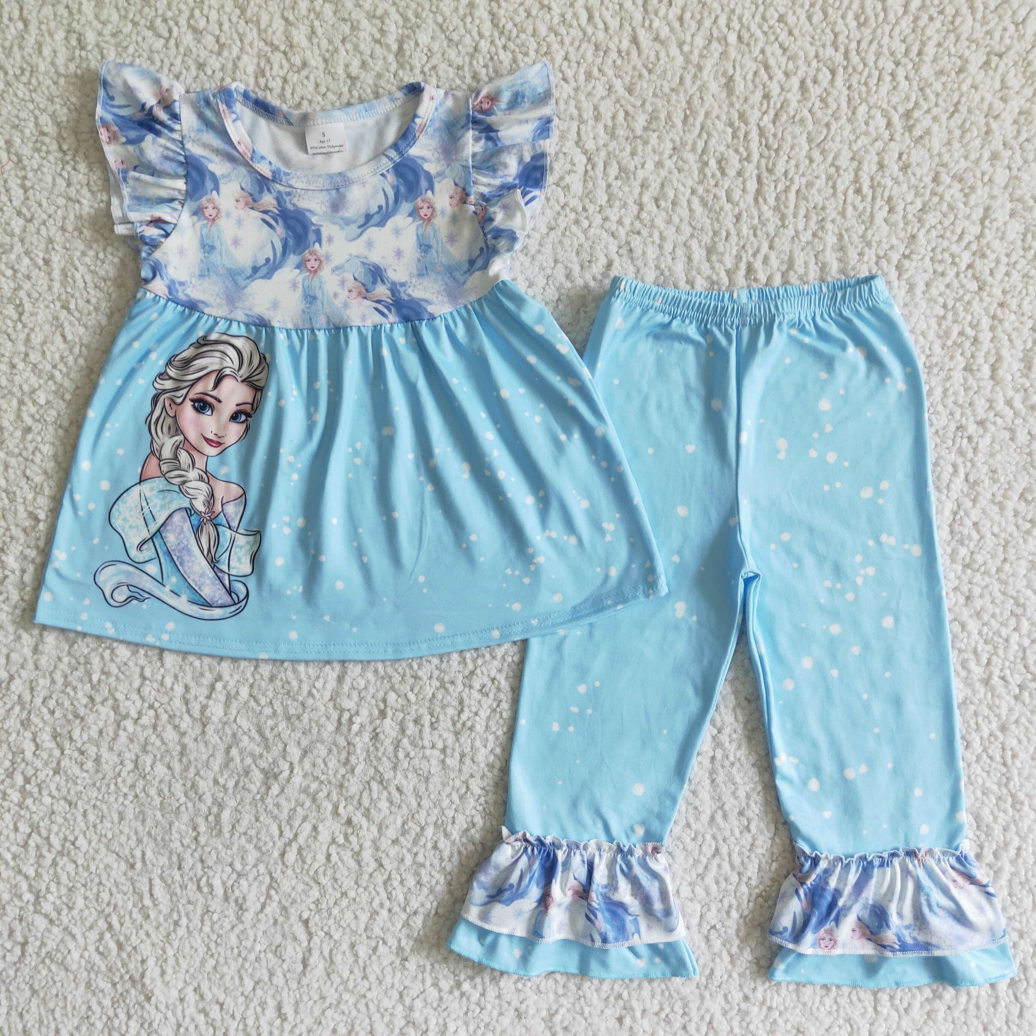 Baby Girls Cartoon Bell Bottoms Sets