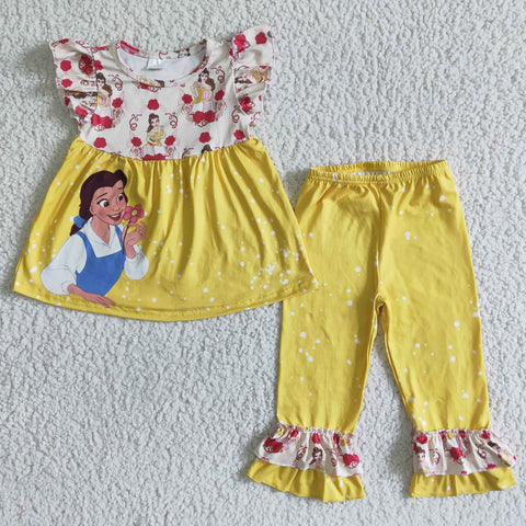 Baby Girls Cartoon Bell Bottoms Sets