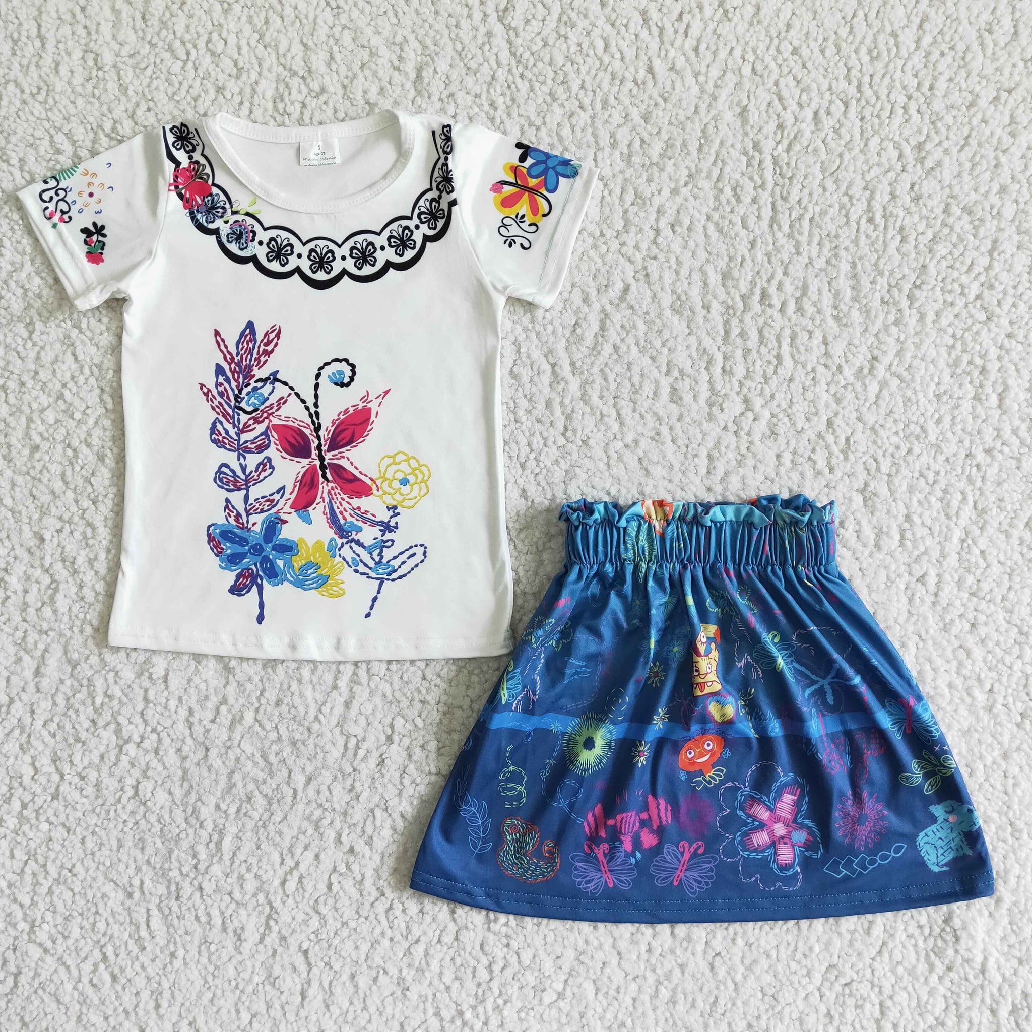 GSD0052 Summer Baby Girls  Short Sleeve Shorts Sets