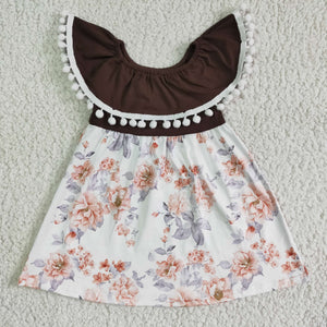 GSD0023 Baby Girls Pearl Sleeve Dress