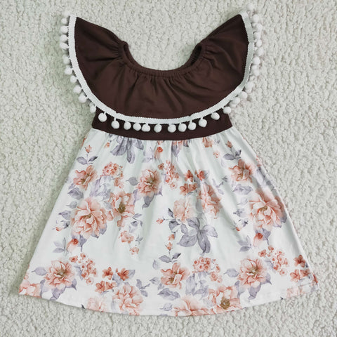 GSD0023 Baby Girls Pearl Sleeve Dress