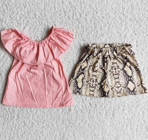 C8-7 Baby Girls  Summer Short Sleeve Shorts Sets