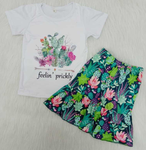 B12-9 Baby Girls  Summer Short Sleeve Shorts Sets